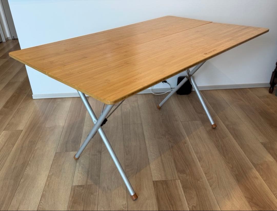 スノーピーク　ワンアクションテーブル ロング竹/ peak