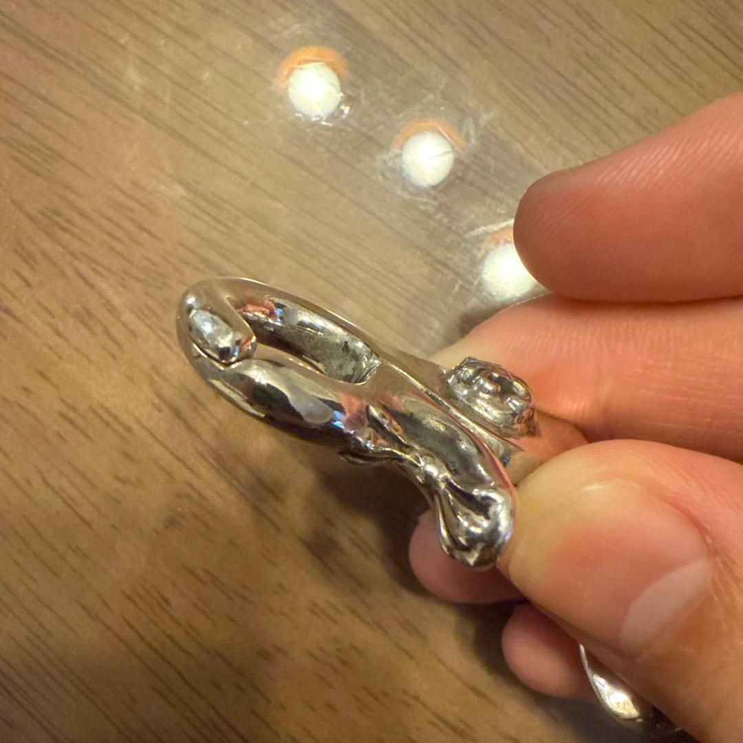 キークリップ　キーリング　シルバー925 フレア