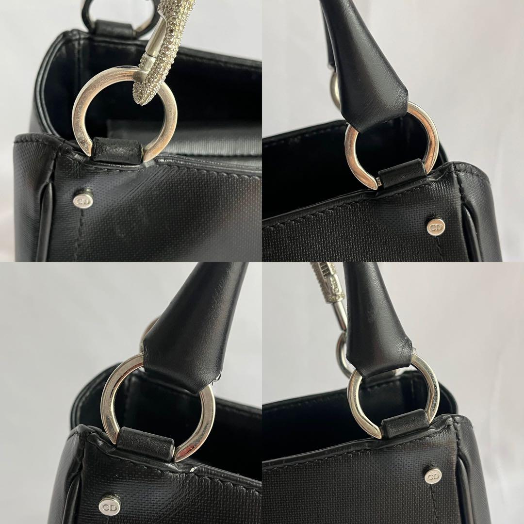 ✨極美品✨　Christian Dior ハードコア　ハンドバッグ　レザー　黒