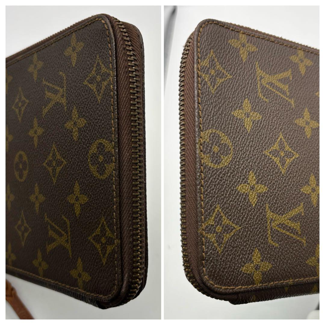 LV ルイヴィトン モノグラム パスポートケース ラウンドジッピー