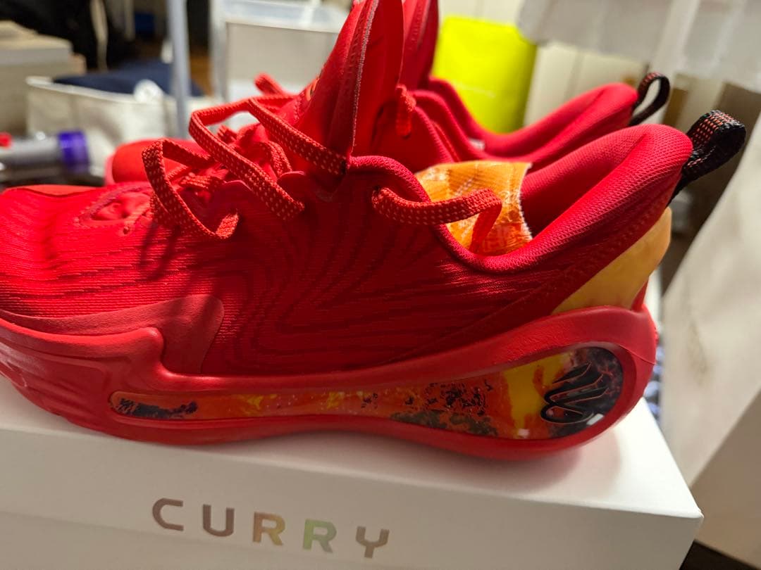 CURRY 12バスケットシューズ レッド