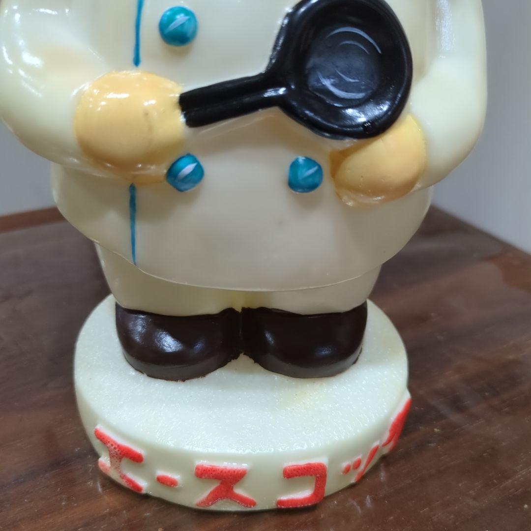 【非売品】エースコック 豚のシェフ フィギュア 約32.5センチ　ソフビ人形