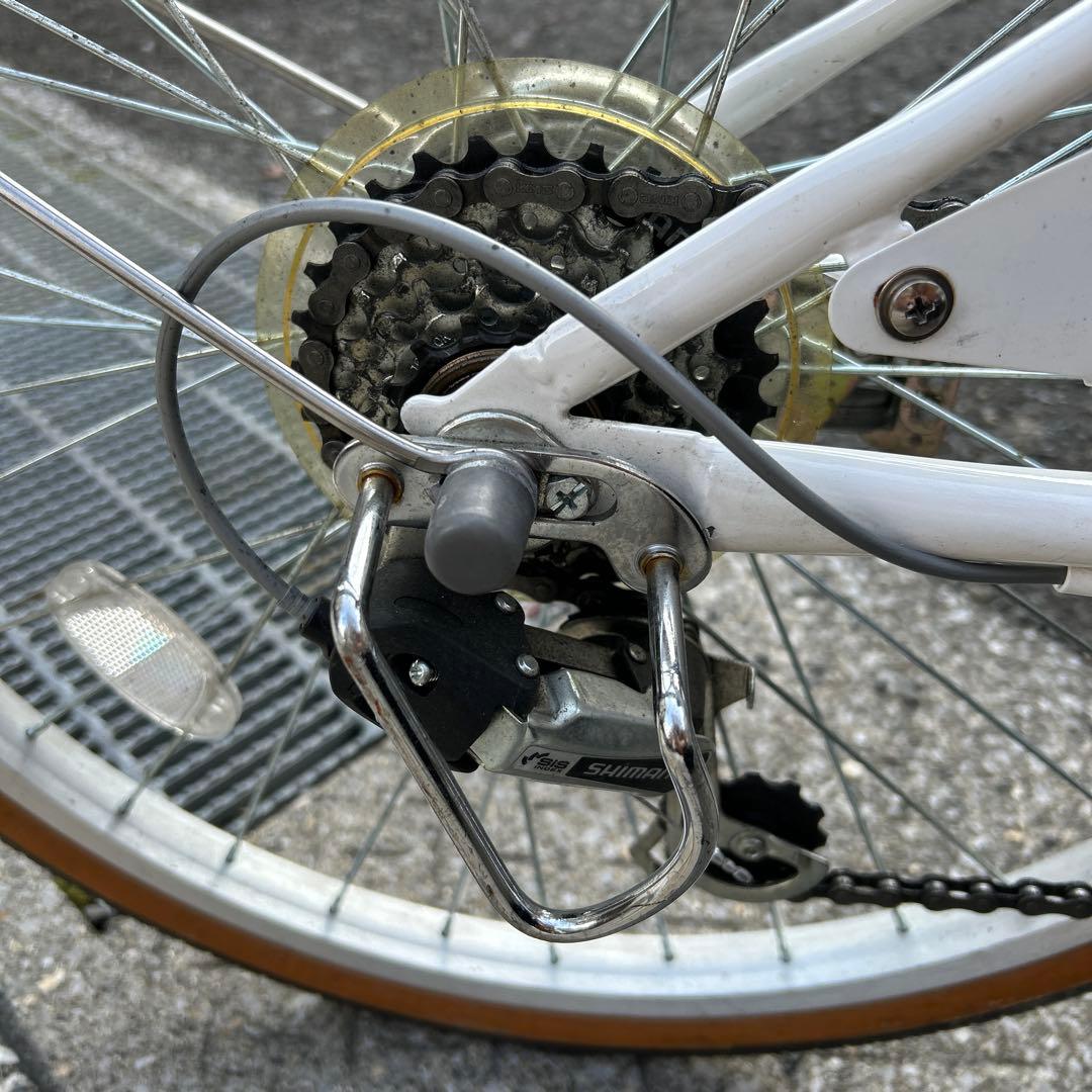 GIMLET　子供用自転車　白色　22インチ 6段変速　サカモトテクノ