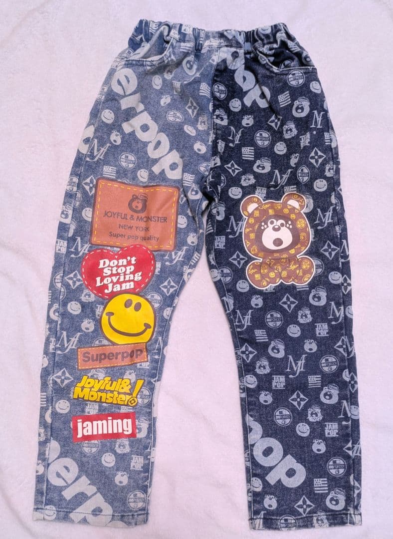 JAM♡モノグラムデニムパンツ　130㌢