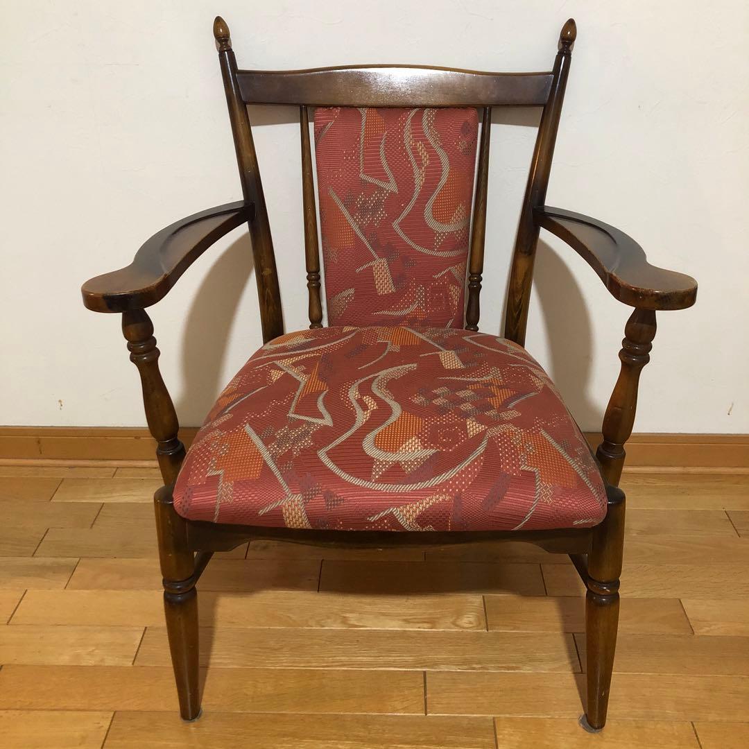 ヴィンテージ カリモク コロニアル アームチェア 椅子 1脚 応接　③
