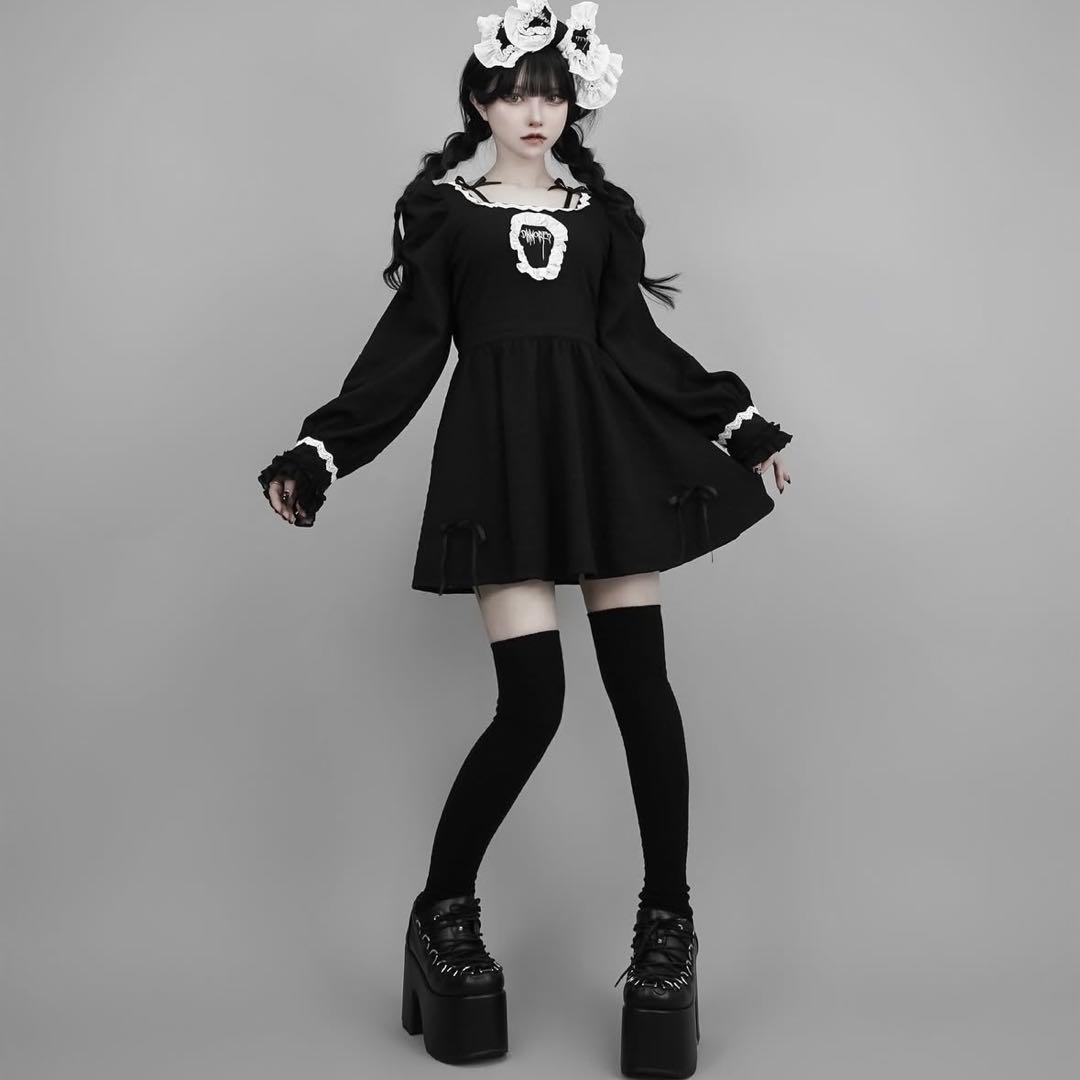DimMoireディムモアールCoffinDollミニワンピース M Black