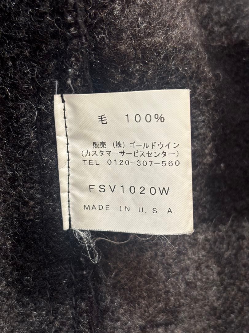 フィルソン ベスト 36グレー ブラックS/FILSON MACKINAW