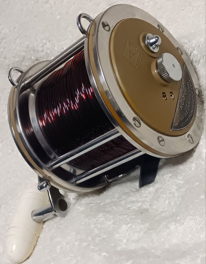 レア品！ケンコードラム940底物両軸リール！クエ釣り用新品ライン付