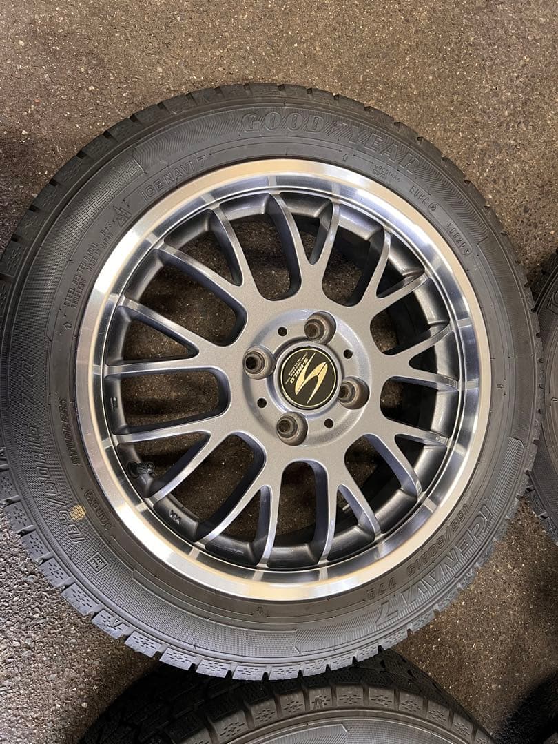 スタッドレスアルミ（S-HOLD）4本セット！165/60R15 アイスナビ7