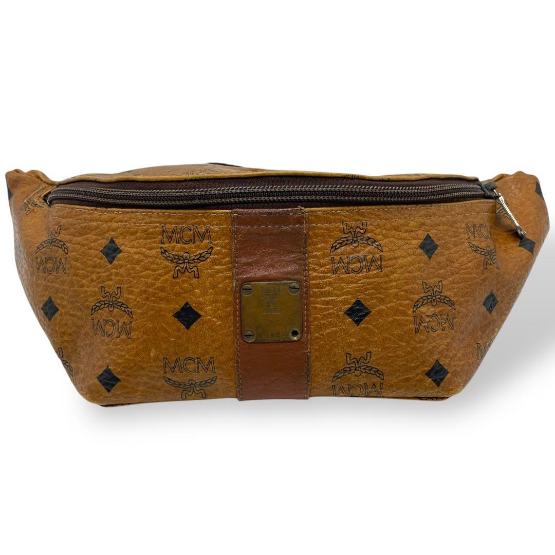 美品　MCM エムシーエム　ウエストポーチ　ボディバッグ　ブラウン