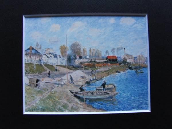 Alfred Sisley、砂のある海岸、希少画集画、新品高級額、額装付