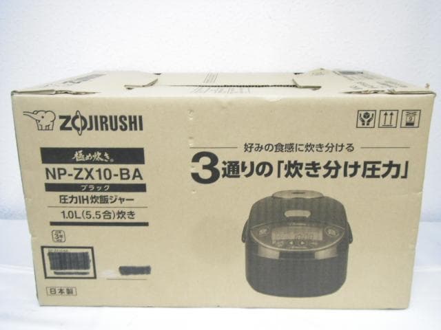 未使用品 象印 極め炊き 圧力IH炊飯ジャー 1.0L NP-ZX10-BA