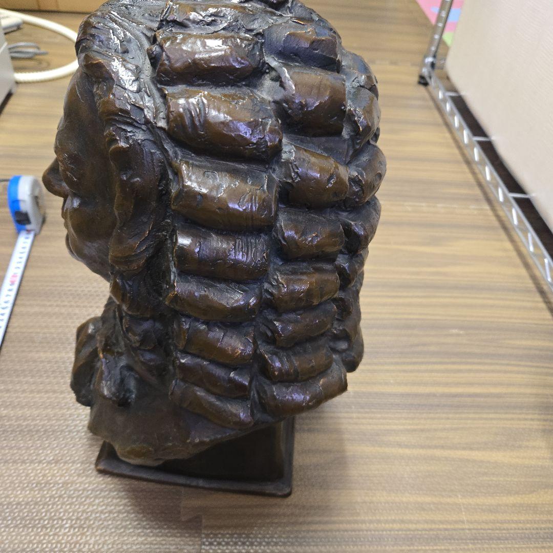 J.S.バッハ ブロンズバスト像　バッハ像（プロンズ風樹脂製）