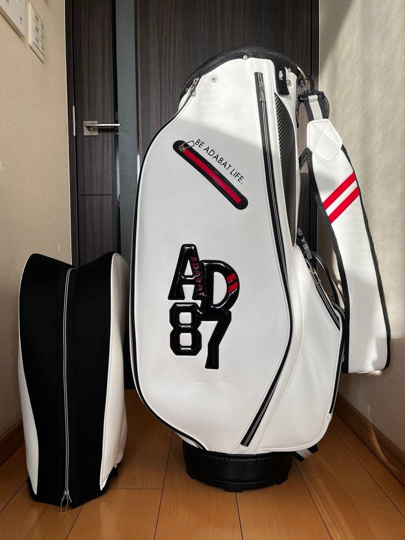 展示品超美品adabat アダバット カートキャディバッグ　ホワイト　9型　軽量