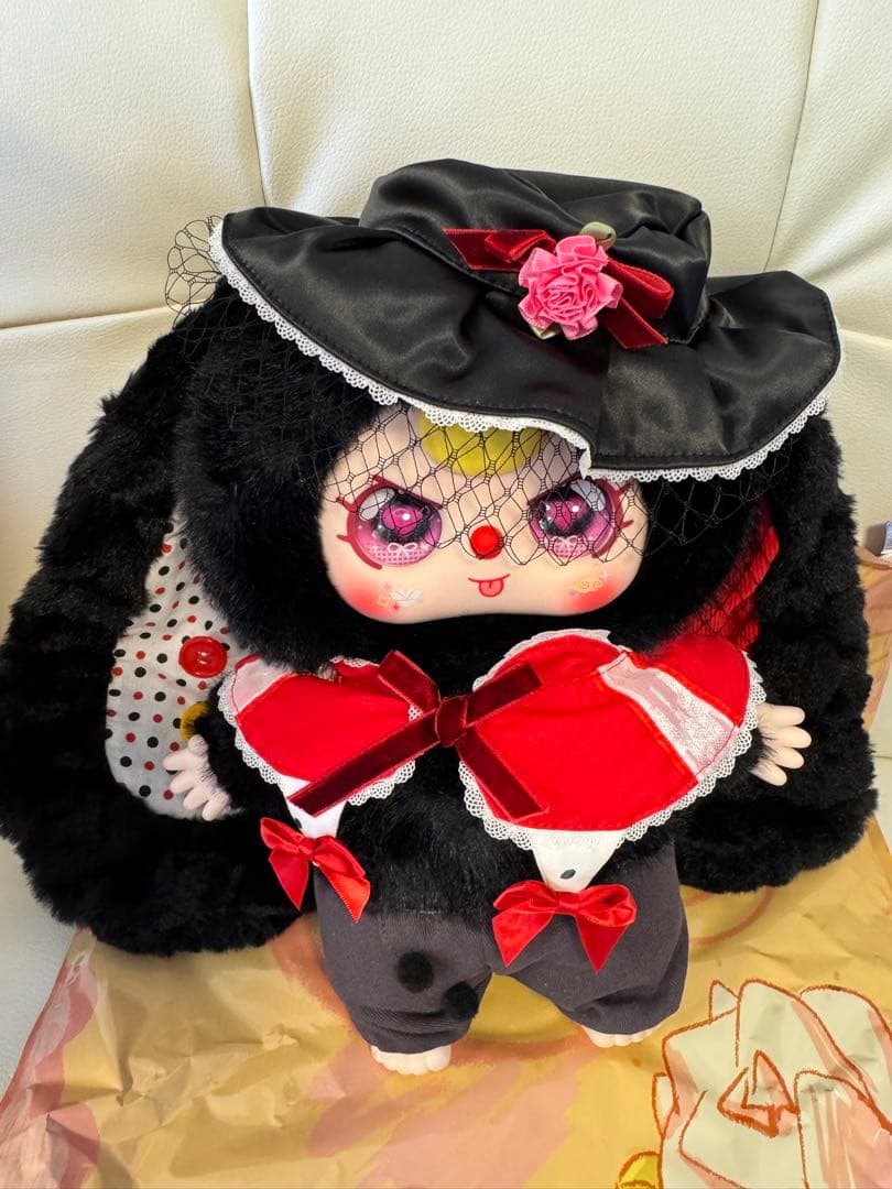 ベビスリー上海限定 400%ぬいぐるみ黒うさぎ