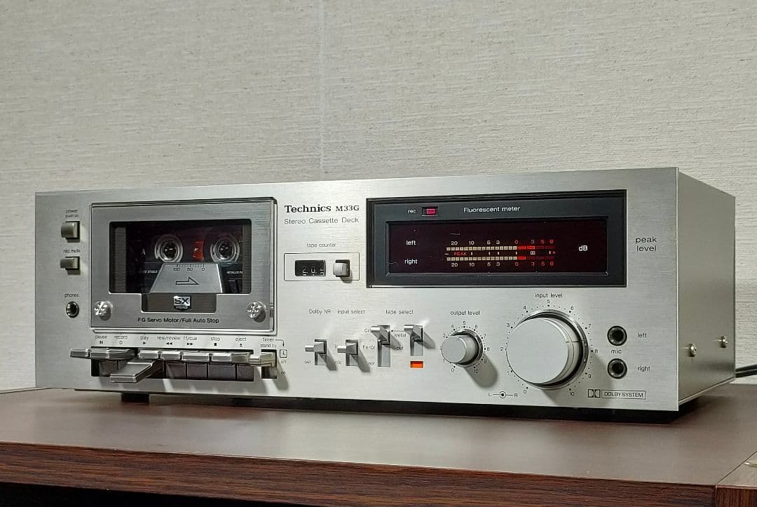 テクニクス Technics RS-M33Gカセットデッキ【録音再生良好】