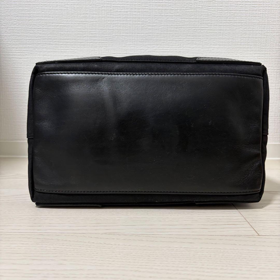 ✨美品✨バレンシアガ　ネイビーカバスS　ハンドバッグ　キャンバス　ポーチ　黒