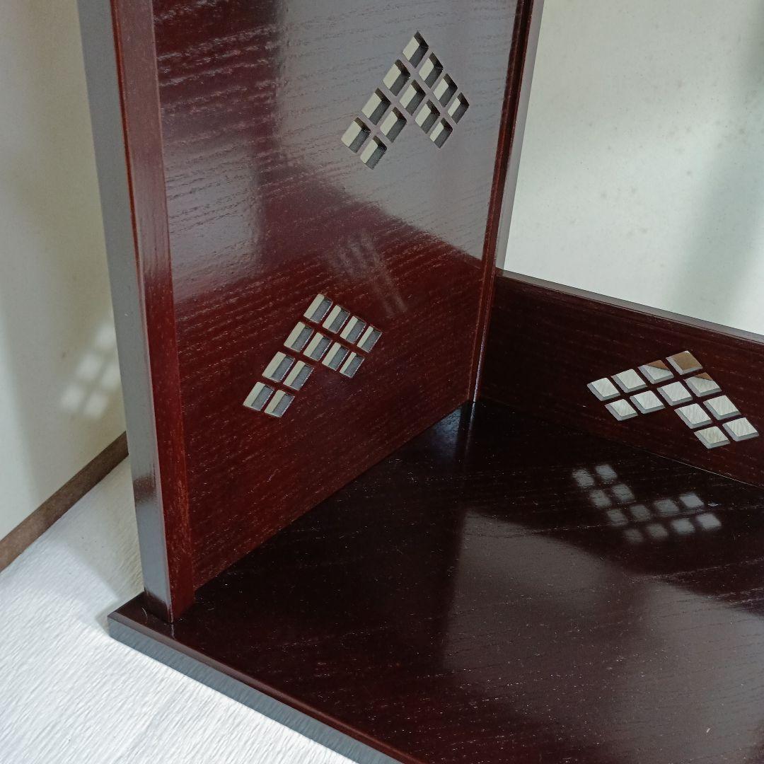 茶道具　徒然棚　裏千家淡々斎好写し　平安光入造　組立式　共箱