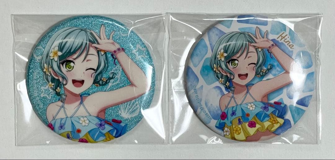 バンドリ　氷川日菜　缶バッジ　Summer Vacation ver.　水着