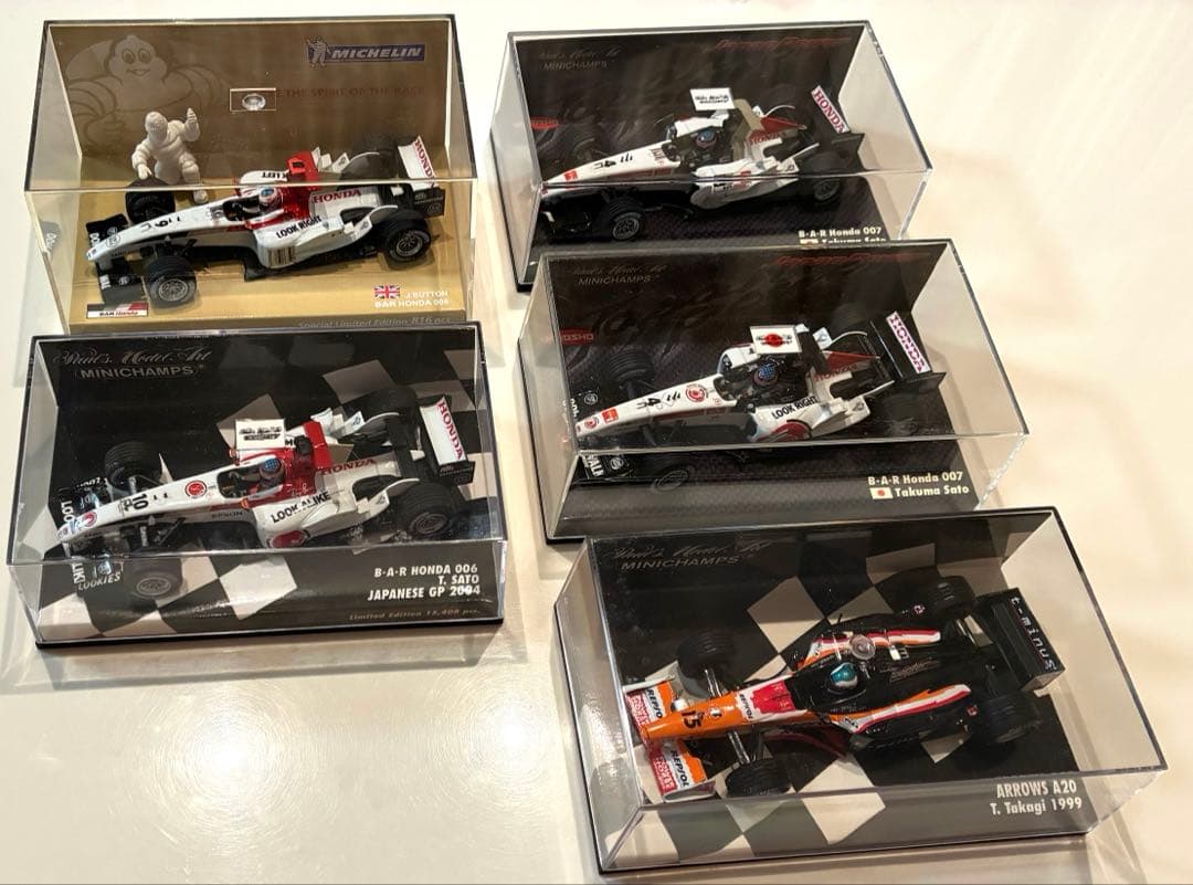 ミニチャンプス　ミニカー　F1 佐藤琢磨、バトン、高木虎之介　セット