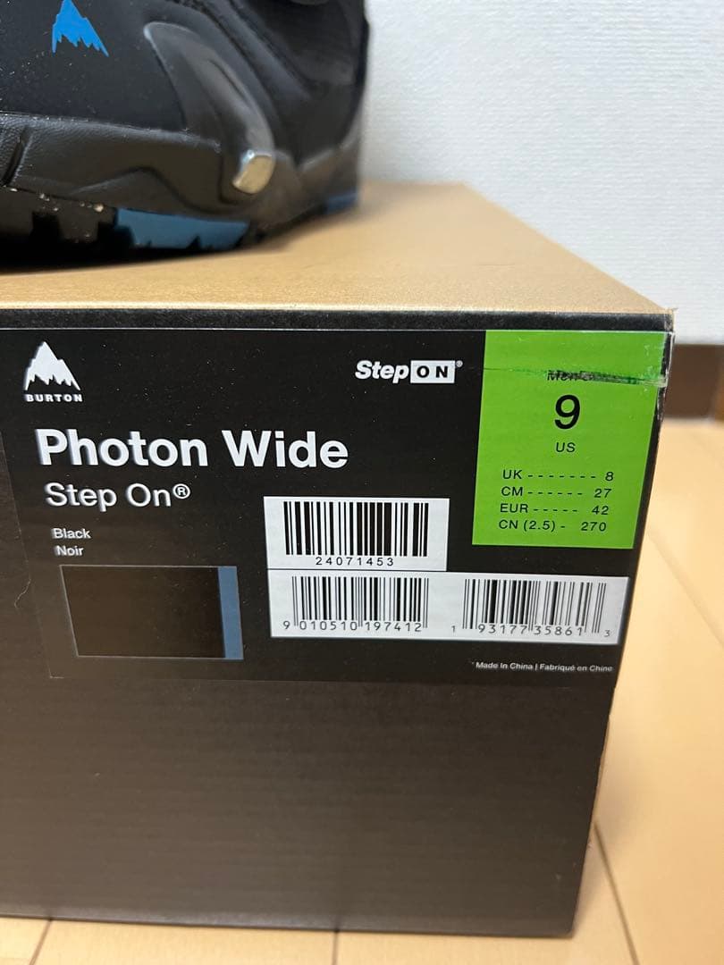 Burton Photon Wide スノーボードブーツ 9 US ステップオン