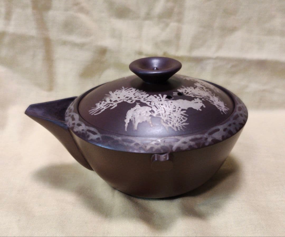 萬古焼　宝瓶　清水醉月 木箱付き