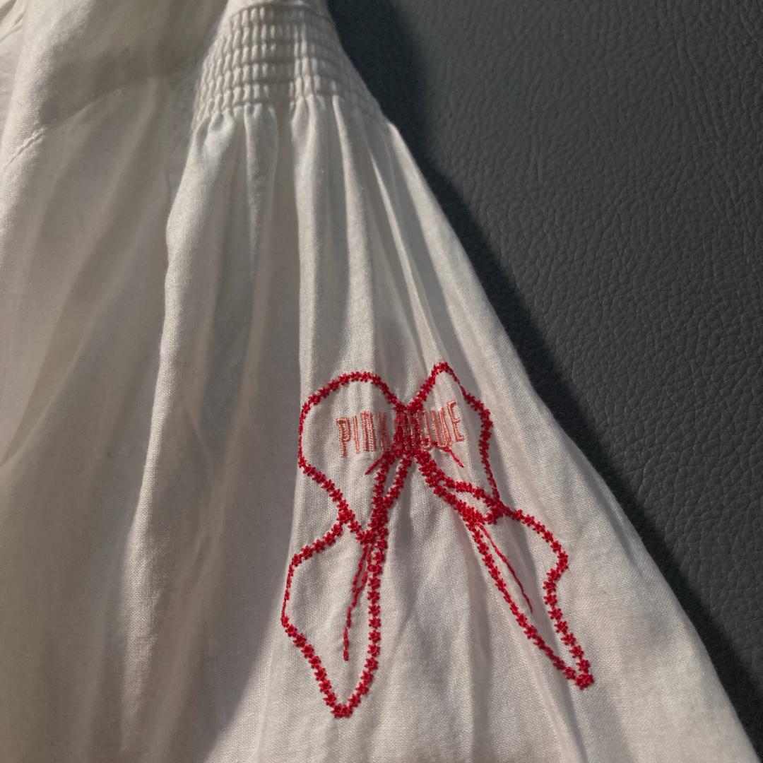 x*x様 【希少ビンテージ】ピンクハウス　綿ローン 長袖ブラウス フリル リボン