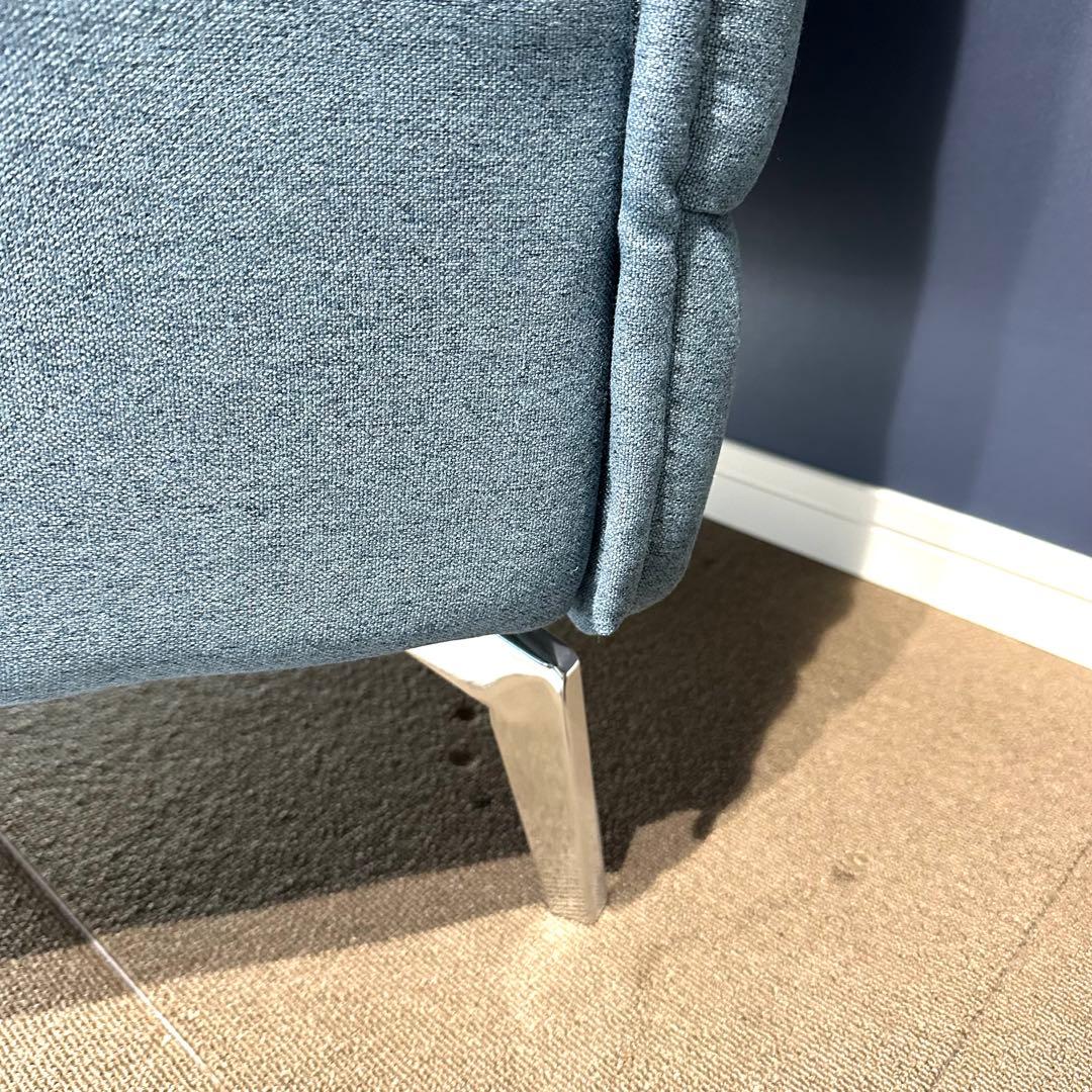 【引き取り歓迎！】オフィスコム ハイビス ハイバックソファ 1人掛け テーブル付