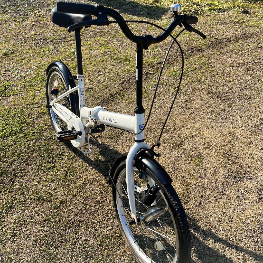 CANBRO 折りたたみ自転車 ホワイト 取りに来られる方
