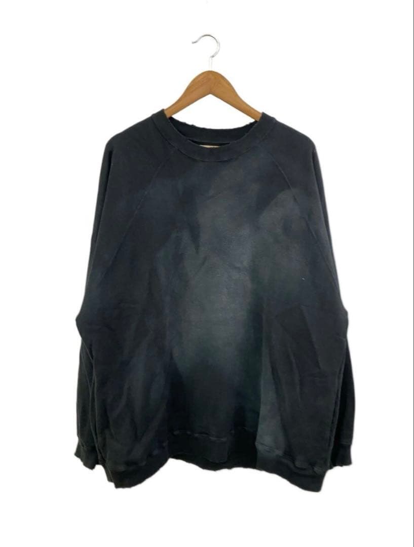 DAIRIKU◆スウェット/L/コットン/BLK/無地/23AW C-2