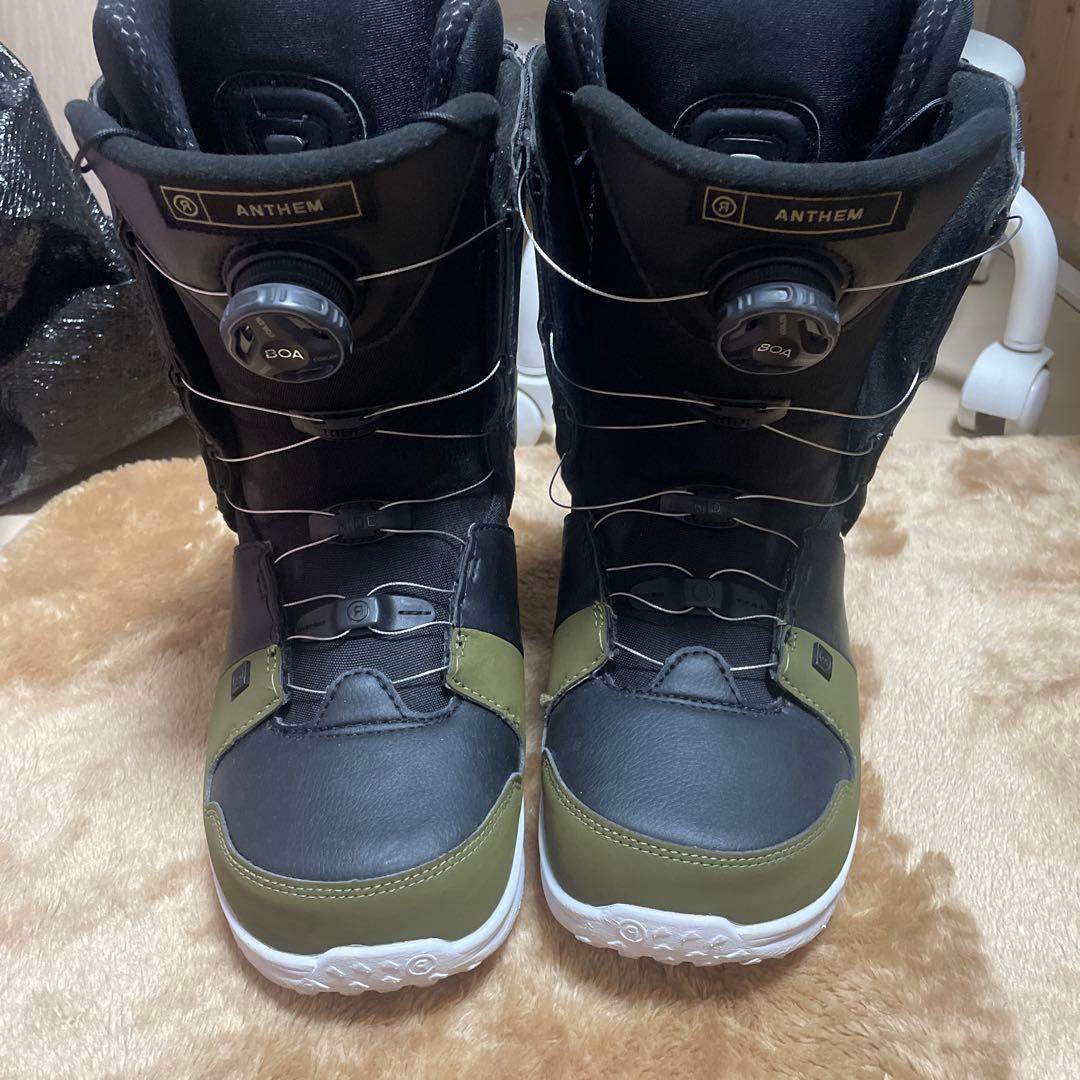 RIDEスノーボードブーツ BOAシステム ブラック/オリーブ26センチ【美品】