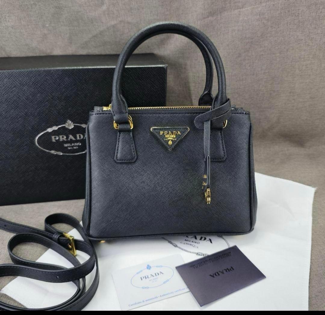 PRADA プラダ ガレリアミニバッグ ハンドバッグ