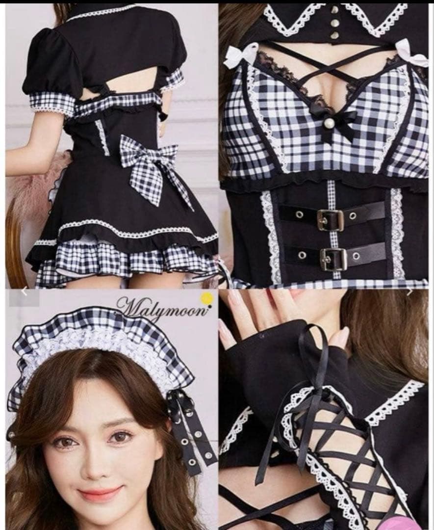 Malymoon マリームーン チェック柄メイドコスチューム