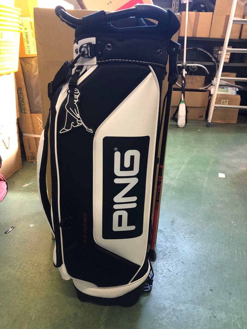 PING ピン キャディバッグ スタンド式 ワンポケット