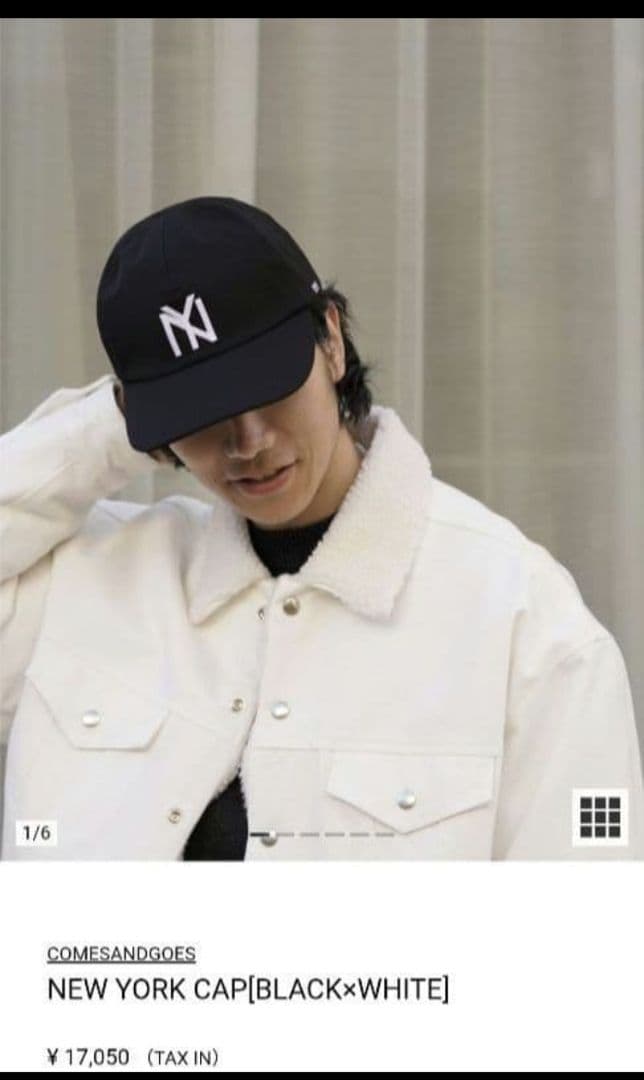 カムズアンドゴーズ ブラック ベースボールキャップ