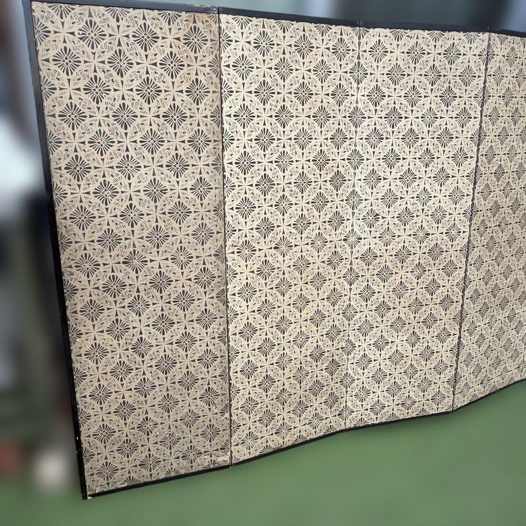 山水画の屏風2枚　箱入り