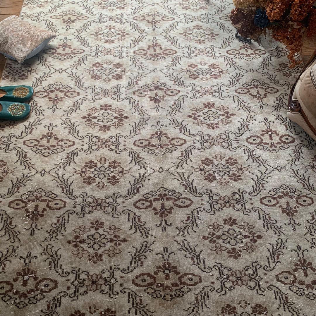 ぼーるちゃん様　超大判　262×167 モロッカンタイル　トルコヴィンテージラグ