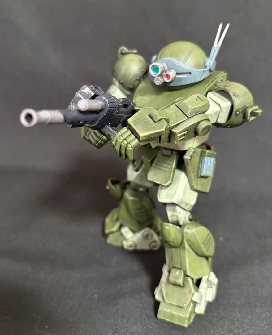HGスコープドッグ＋拡張パーツセット1 完成品（部分塗装・ウェザリング仕上げ）