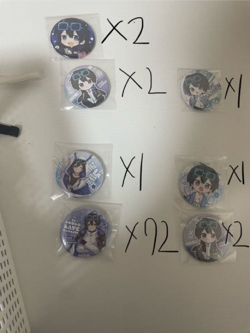 ポケカメン缶バッジセット