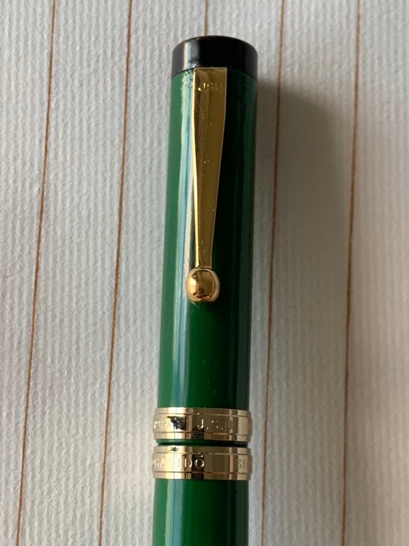 【希少】Ohashido（大橋堂）万年筆 グリーン軸 14Kペン先