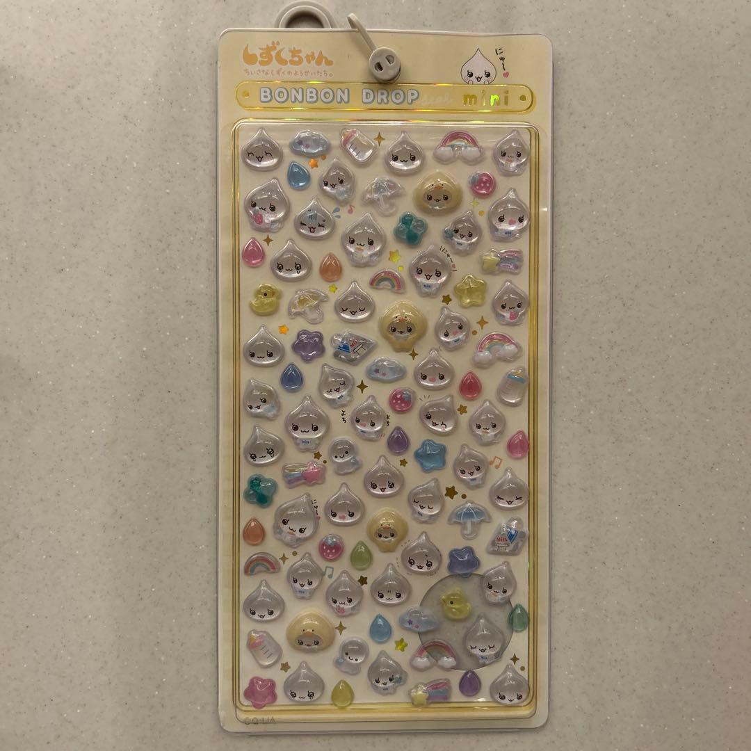 しずくちゃん　ボンボンドロップ シール　正規品
