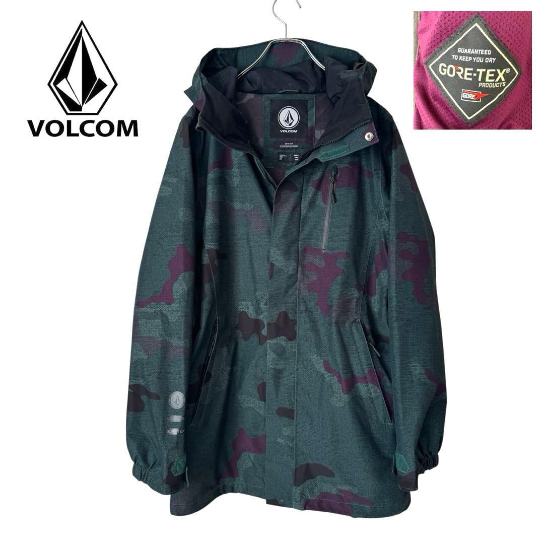 VOLCOM レディース GORE-TEX ジャケット M カモ柄