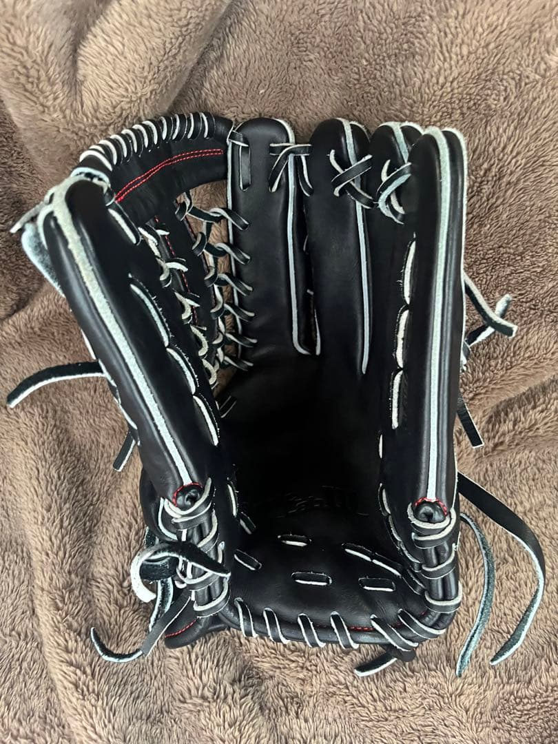 Wilson 軟式野球グローブ 黒　外野用