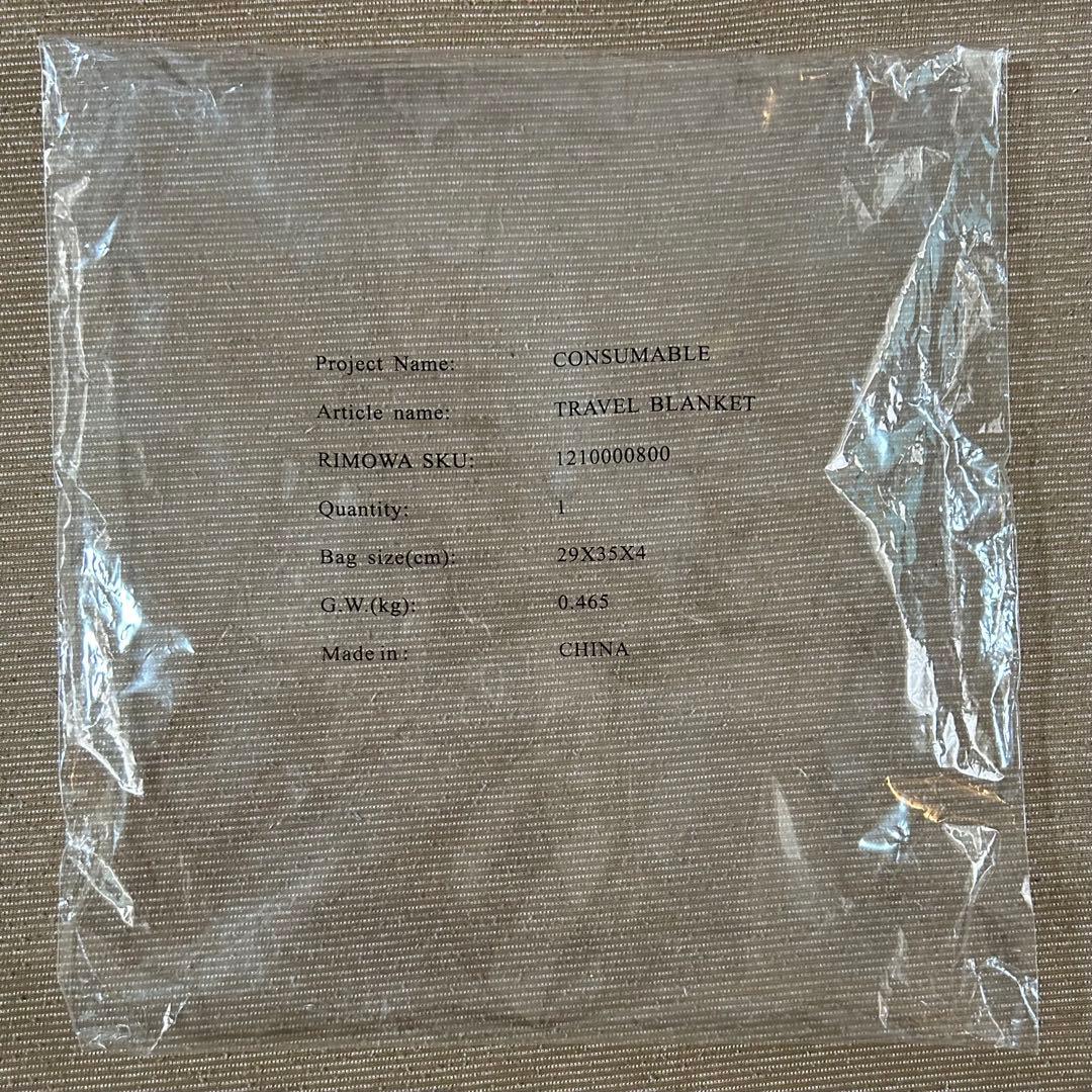 限定品 リモワ RIMOWA 大判トラベルブランケット ウール混 膝掛け