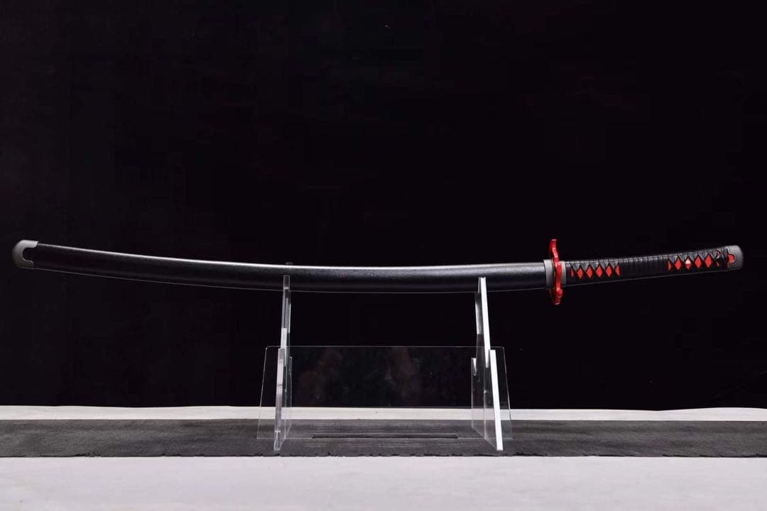 鬼滅の刃 竈門炭治郎 火神日輪刀 黒石目鞘 本牛革柄巻