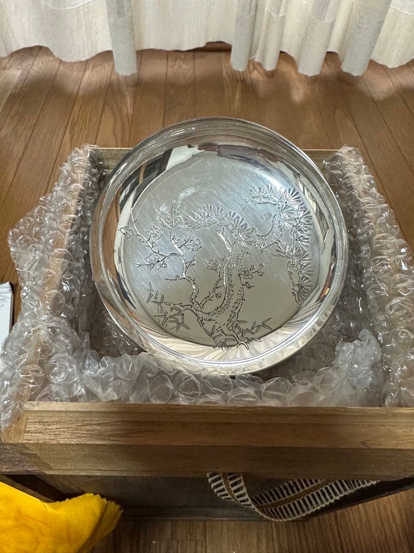 最終値下げ‼️‼️純銀　御小皿五枚セット