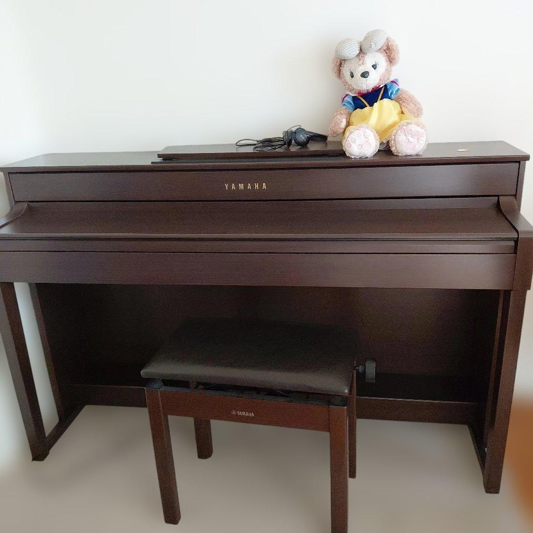 YAMAHA 電子ピアノ ダークブラウン ・ヘッドフォン付き