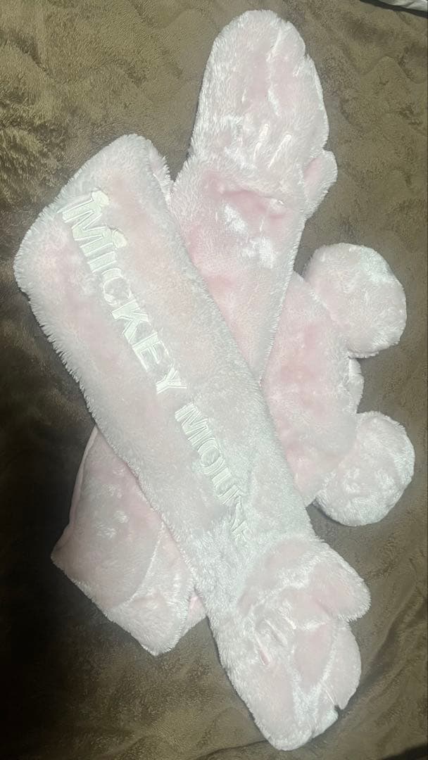 ミッキー ピンクマフラー ファンキャップ