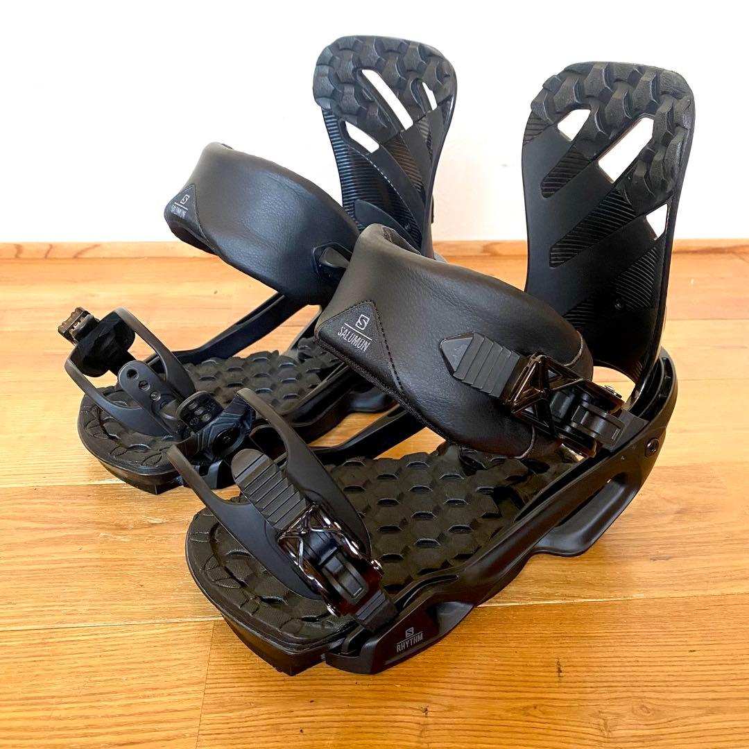 美品 SALOMON RHYTHM サイズM スノーボード ビンディング 黒