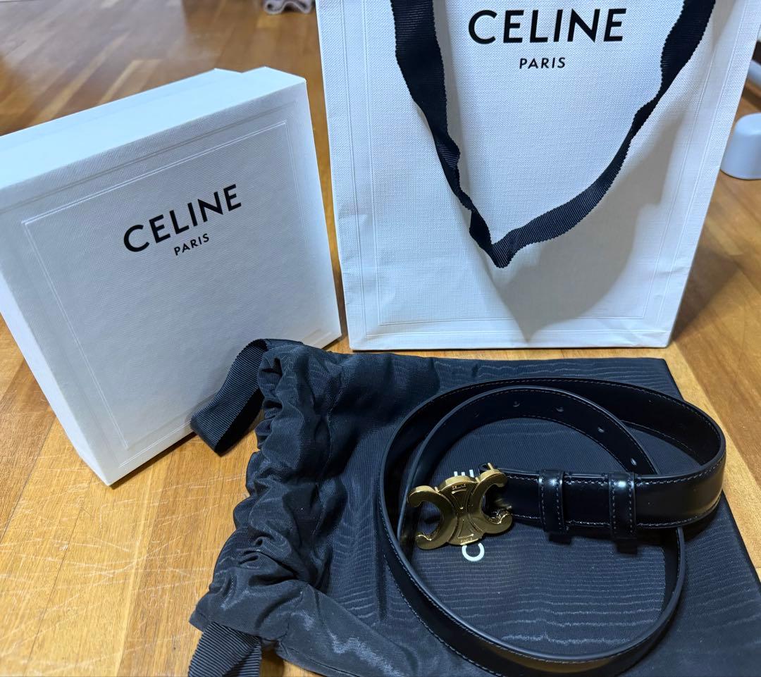 CELINE セリーヌ トリオンフ ベルト ミディアム 2.5cm / 70